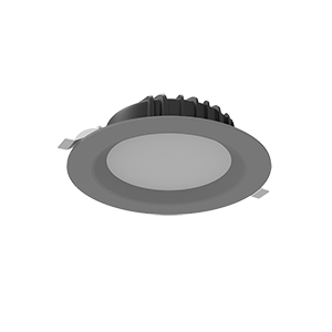 Светодиодный светильник VARTON DL-01 круглый встраиваемый 190x70 мм 16 Вт Tunable White (2700-6500 K) IP54/20 RAL7045 серый муар диммируемый по протоколу DALI